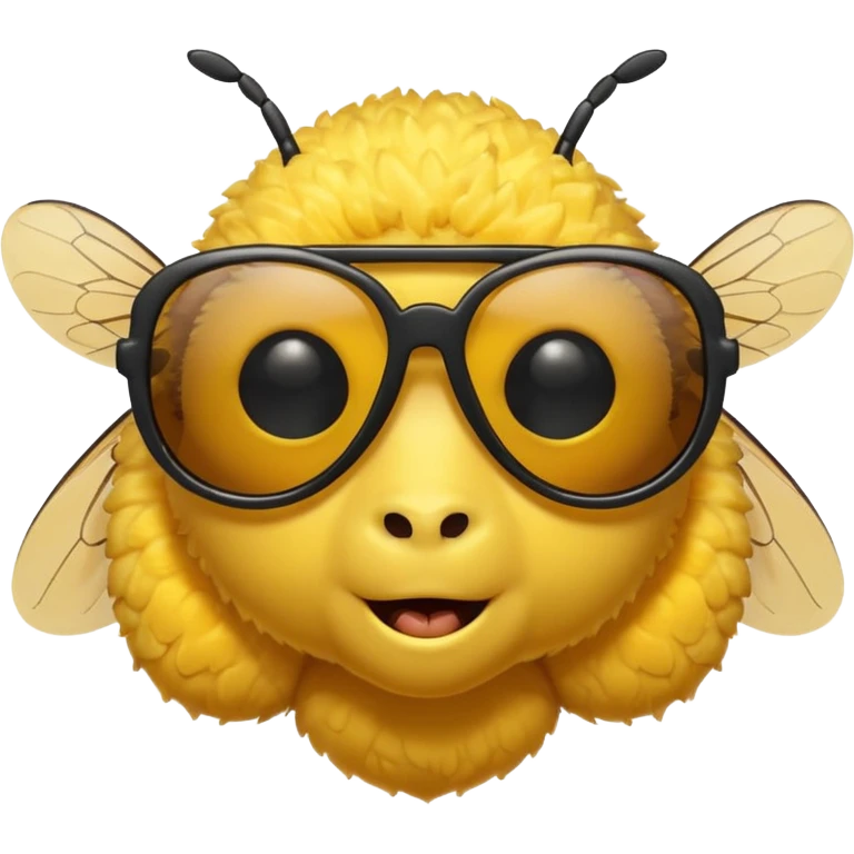 Bee with sunglasses  emoji