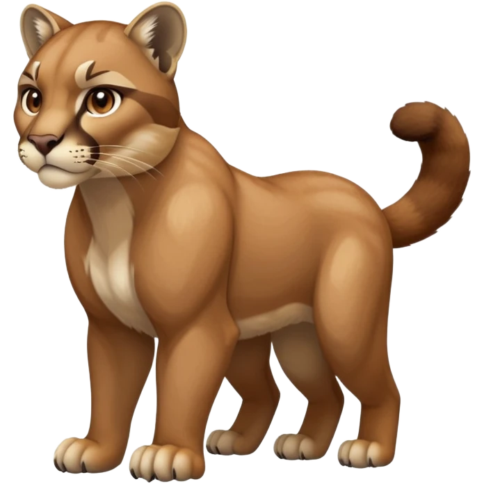 Ground-type-Rock-type Cougar-Fakémon full body emoji