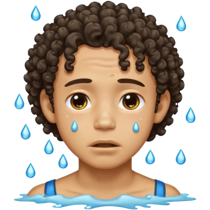 handsome lightskin boy with curls and a good jawlinecrying emoji