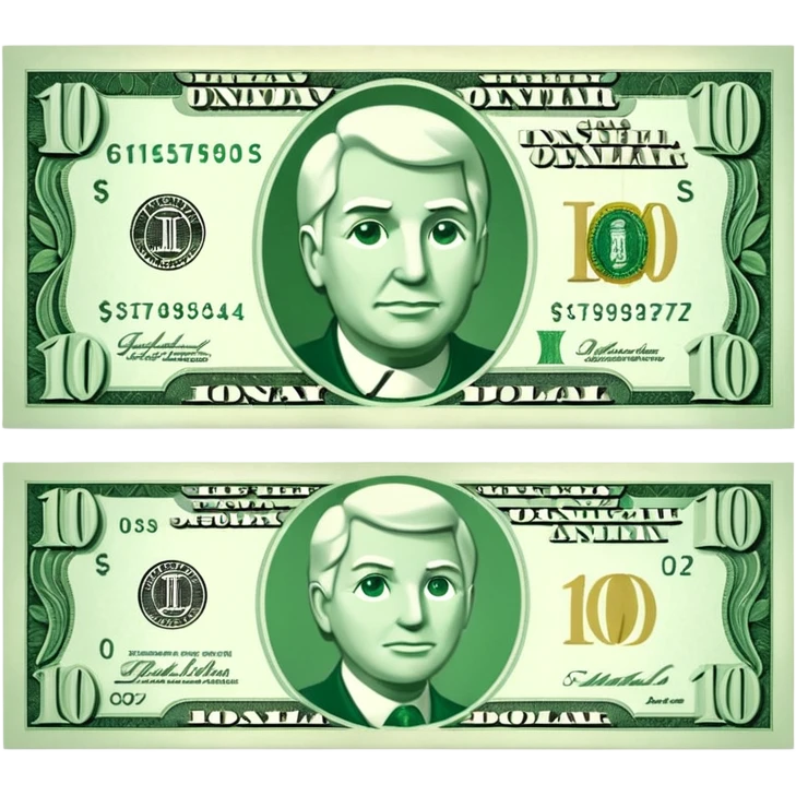10 dollar bill emoji