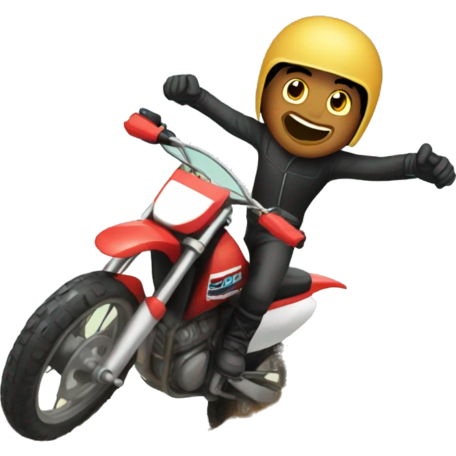 Man on a dirt bike emoji