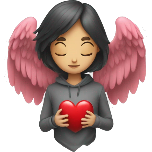 heart with wings no face emoji