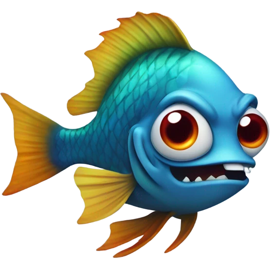 Angry fish emoji