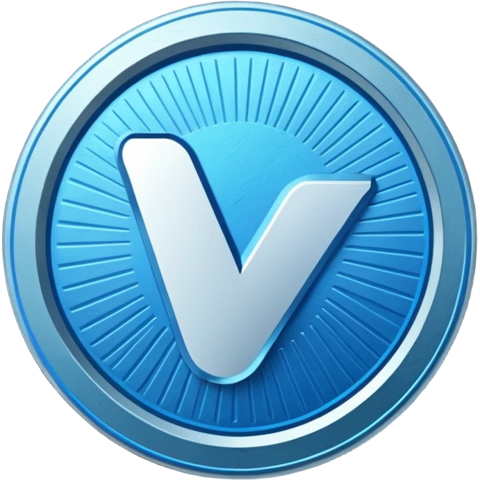 A blue tick ✅ verification badge with a rough outer body for my tiktok account emoji