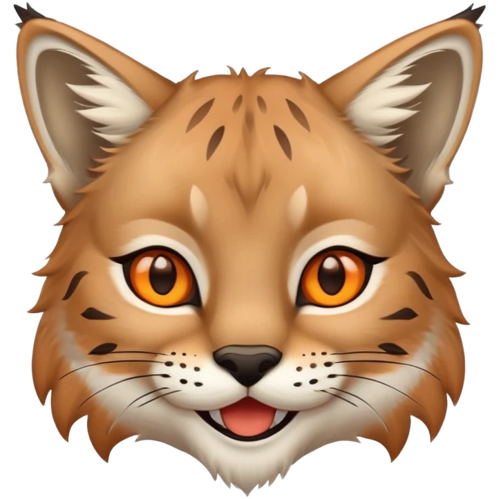 lynx with smile emoji