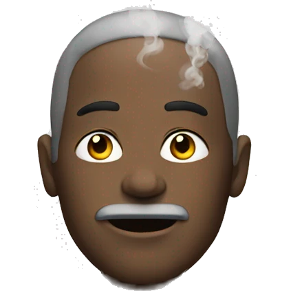 human with smoke emoji