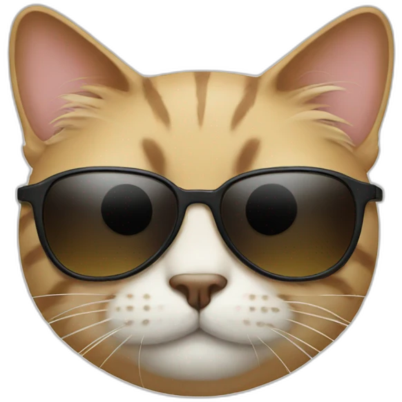 Cat with sunglasses  emoji