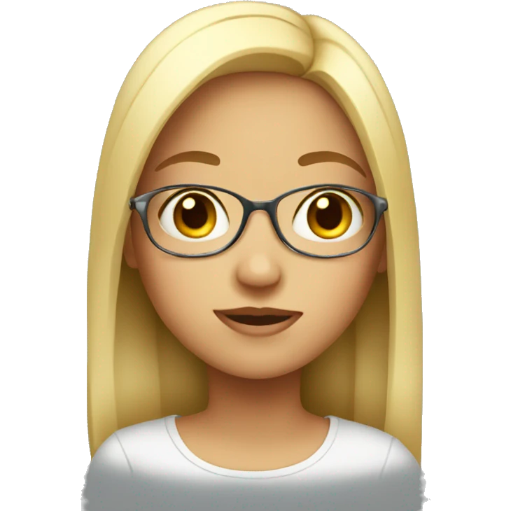  Girl with glass  emoji