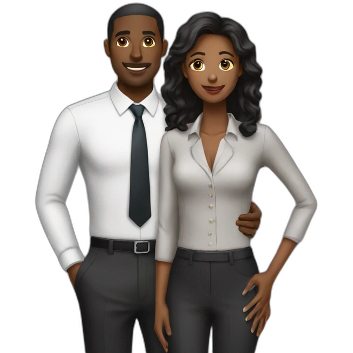 business black couple emoji