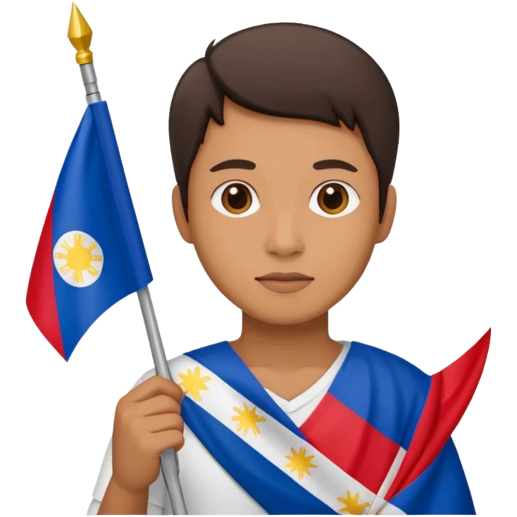 Holding a Philippine flag emoji