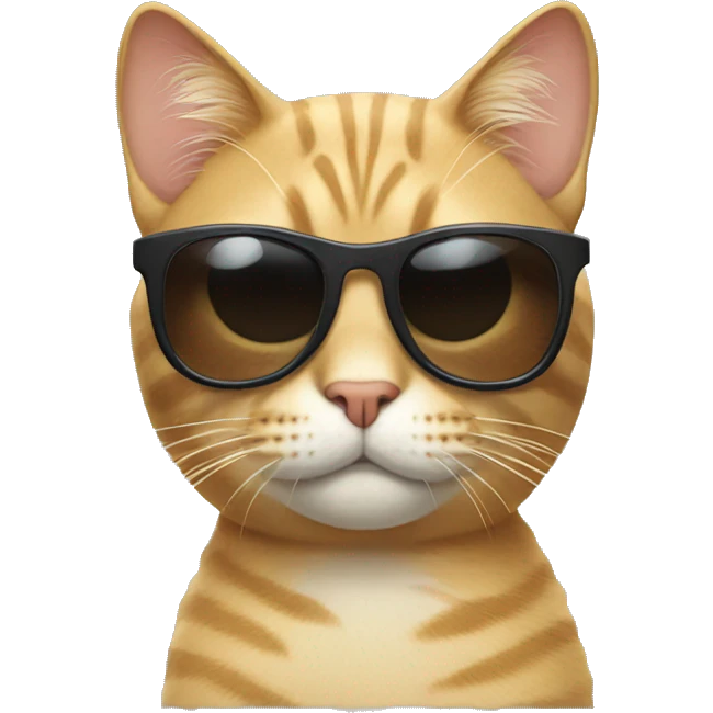Cat with sunglasses emoji