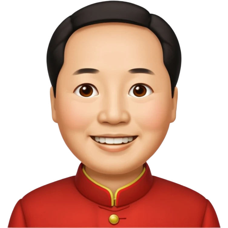 Mao Zedong, simple and recognizable apple style emoji emoji