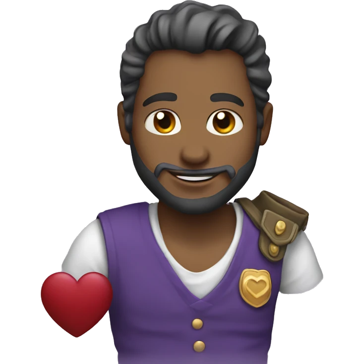 Purple Heart with J emoji