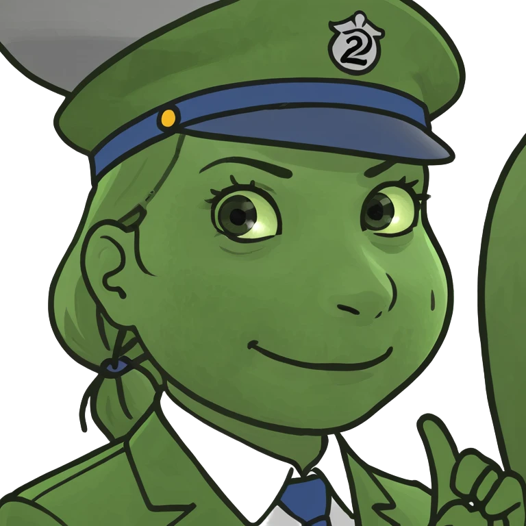 female train conductor with a train in the background emoji