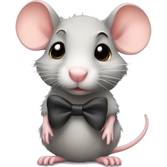 rat with a hair bow emoji