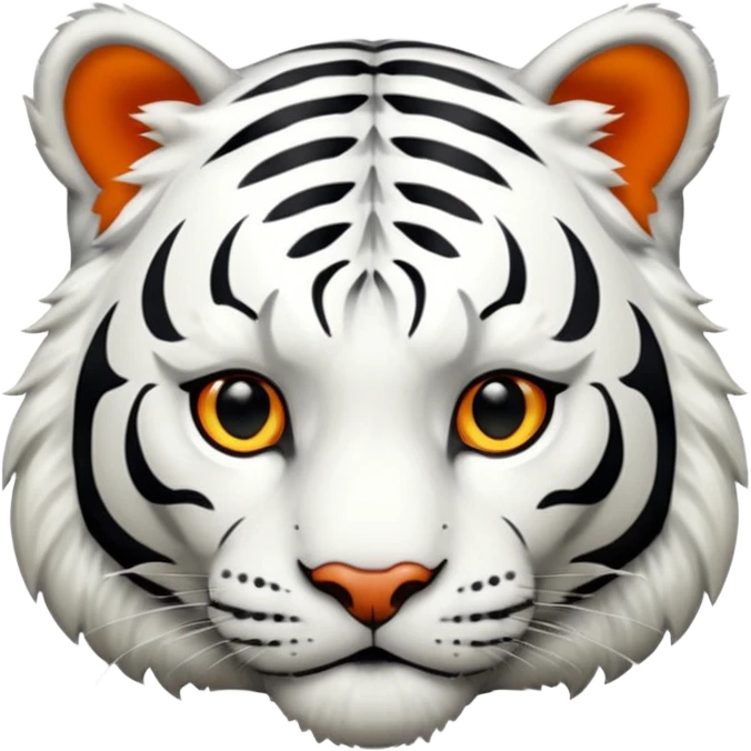 Tigre blanco emoji