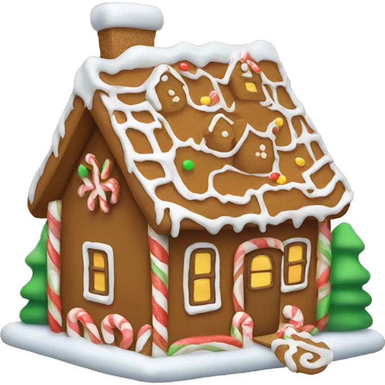 gingerbread house emoji