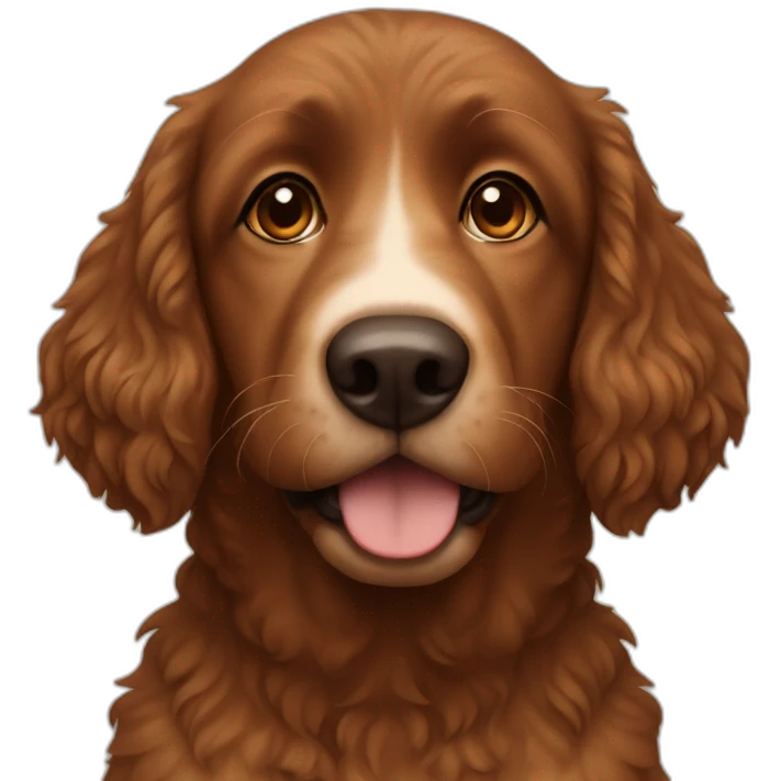 brown water dog face emoji