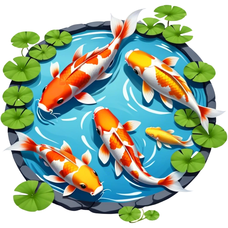Koi pond  emoji