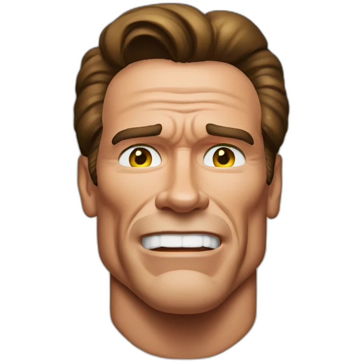 Arnold Schwarzenegger posing emoji