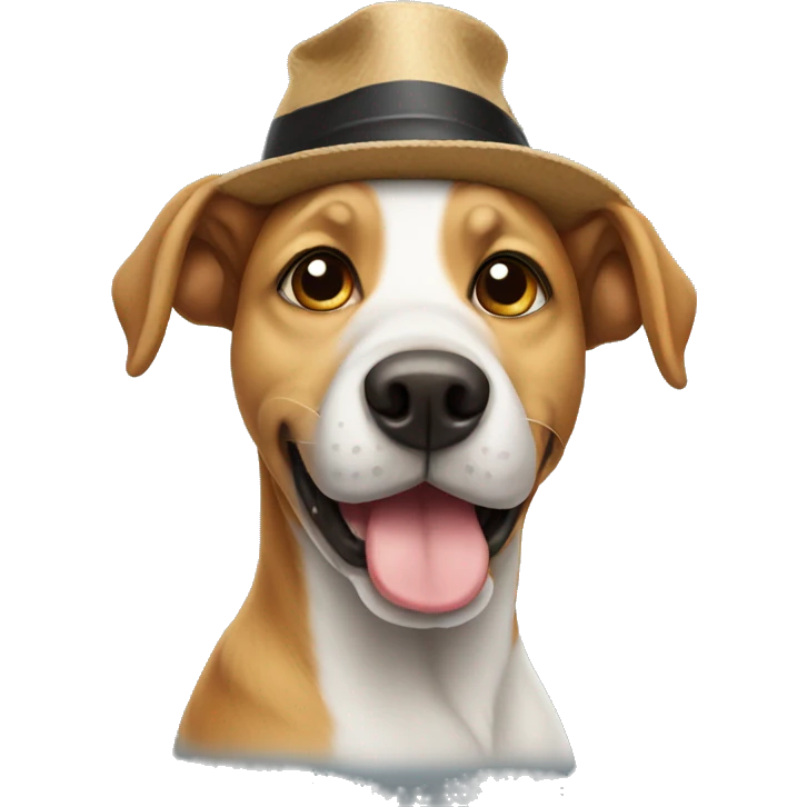 dog with hat emoji