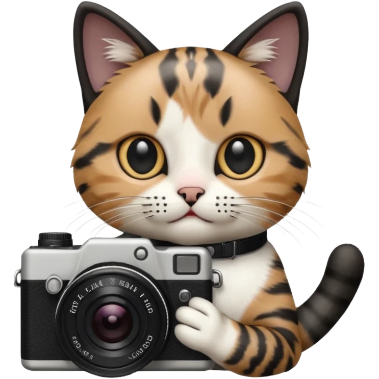 Cat taking a photo emoji