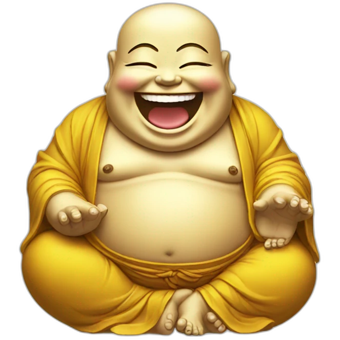 Laughing buddha emoji