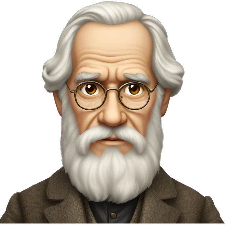leo tolstoy russian writer emoji