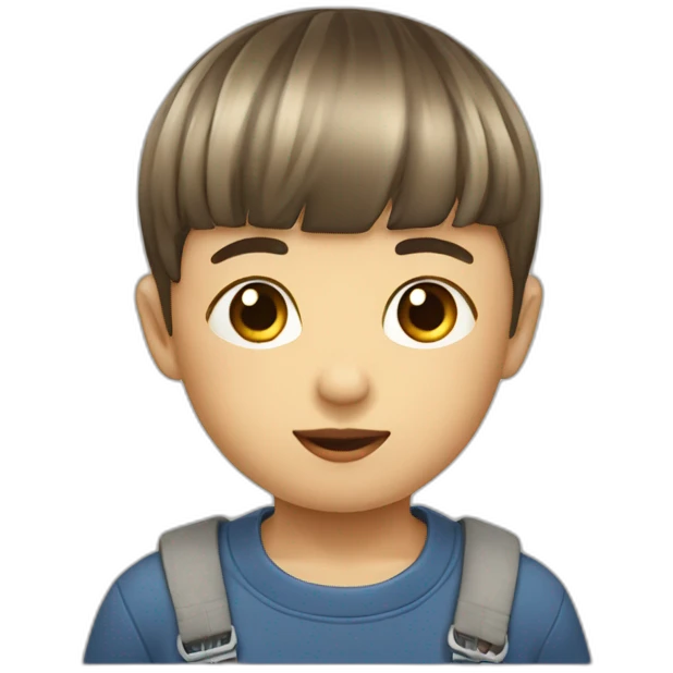Little boy with bowl cut ￼ emoji