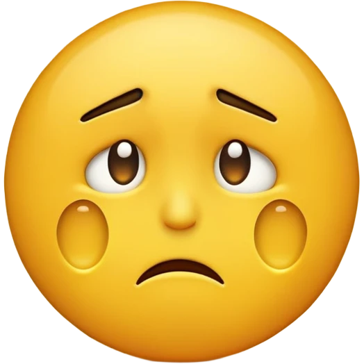 An emoji that is upset becuase it was told no emoji