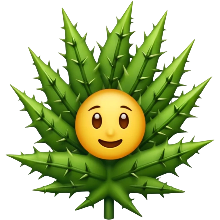 an emoji with a thorn emoji