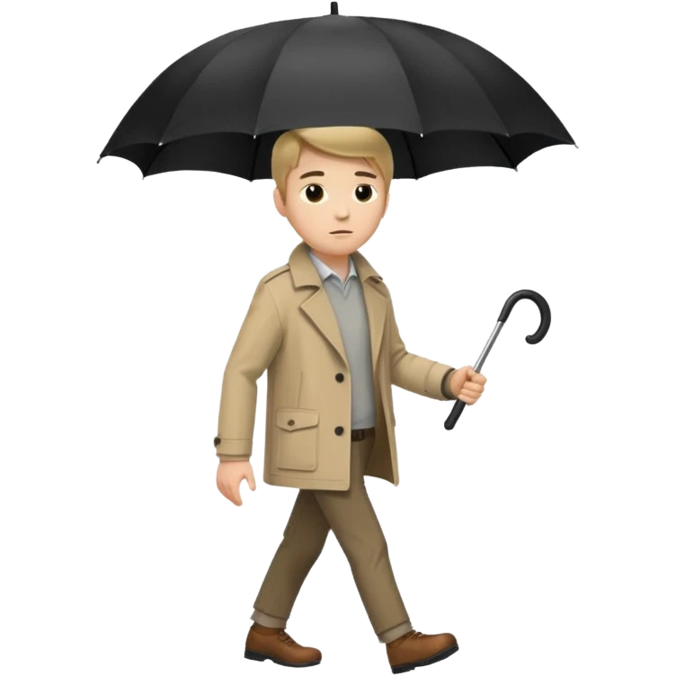Street Umbrella Walker man emoji
