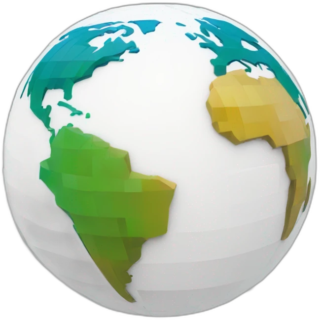 voxel globe emoji