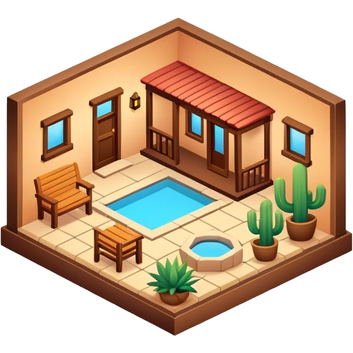 Isometric southwestern home  emoji