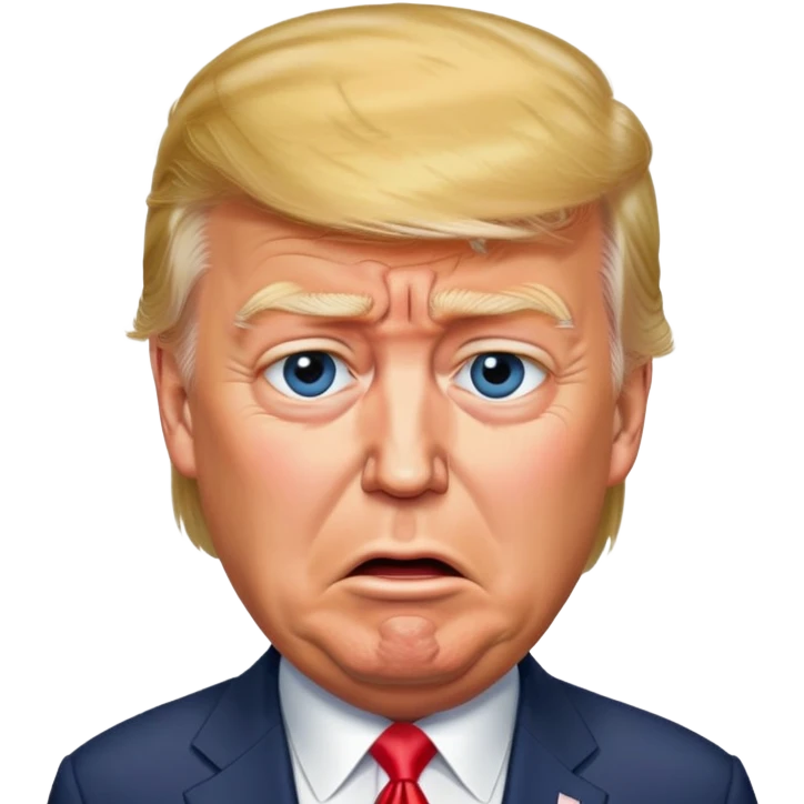 Donald Trump standing on Joe Biden whilst crying  emoji