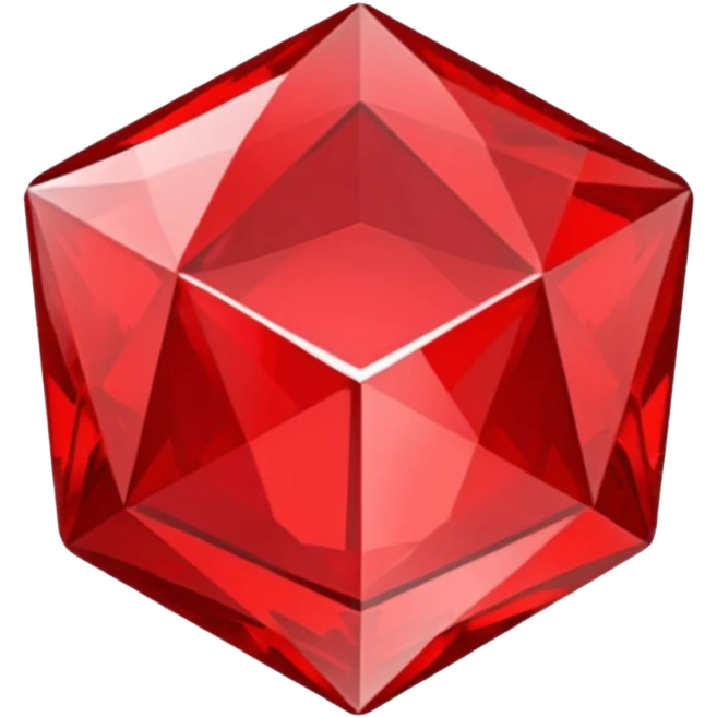 Diamante rojo emoji