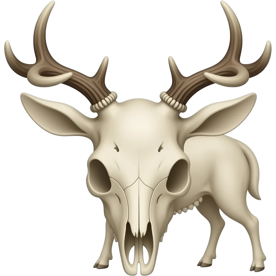 Deer skull emoji