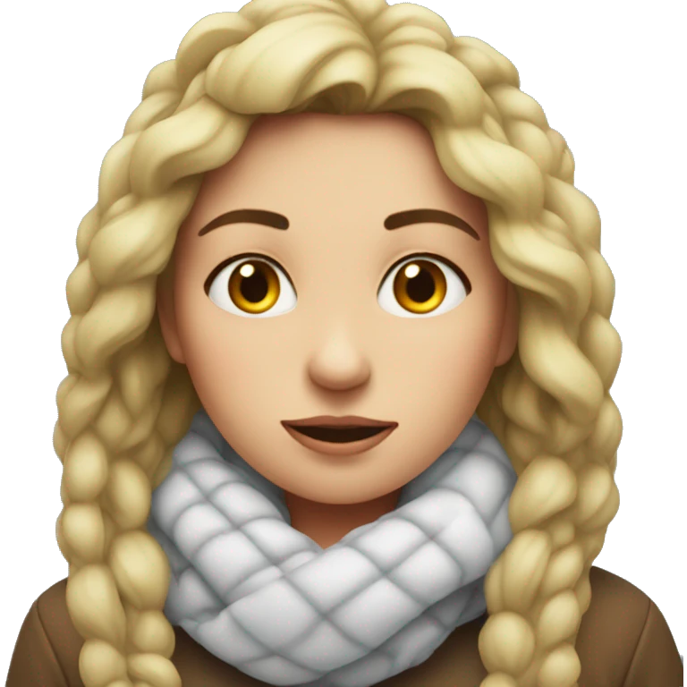 woman feels very cold in w emoji