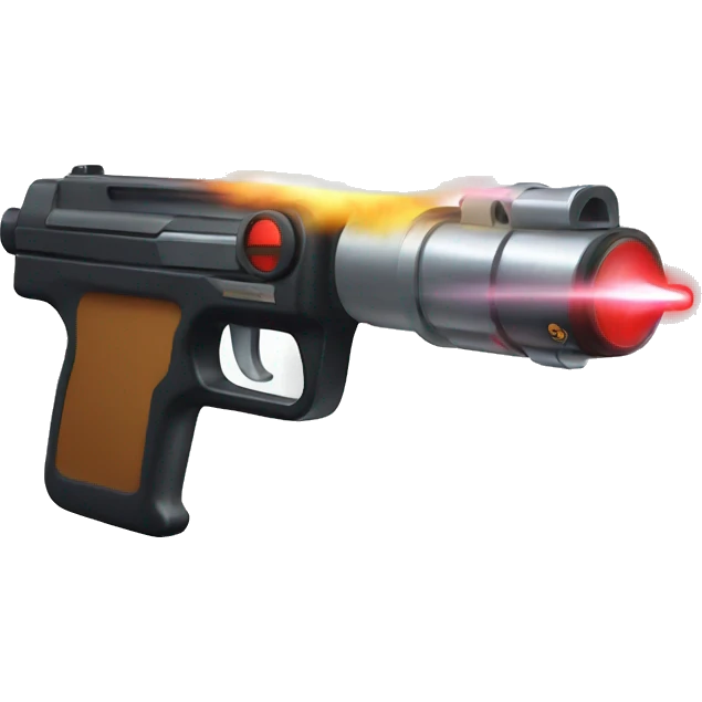 Laser gun emoji