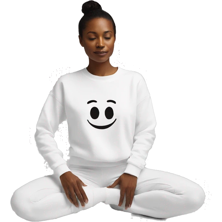 Alo yoga white sweatshirt  emoji