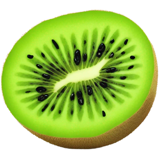 Juicy kiwi cut in half  emoji