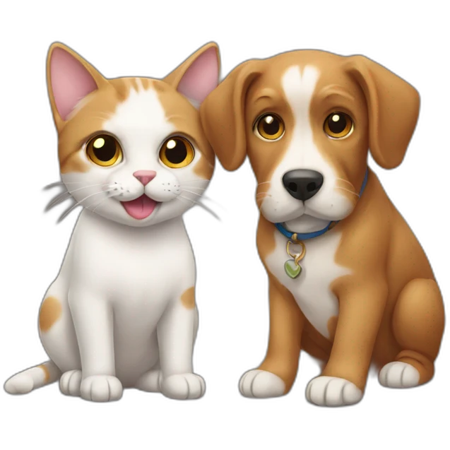 cat + dog emoji