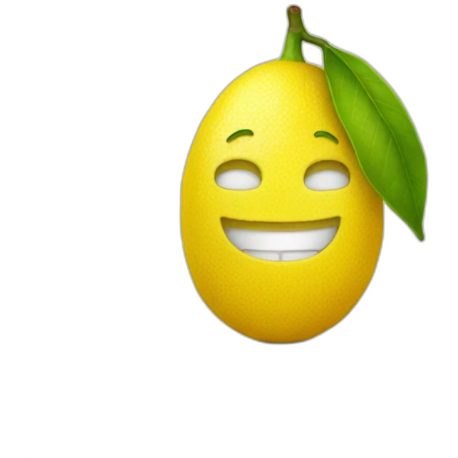 Un citron emoji