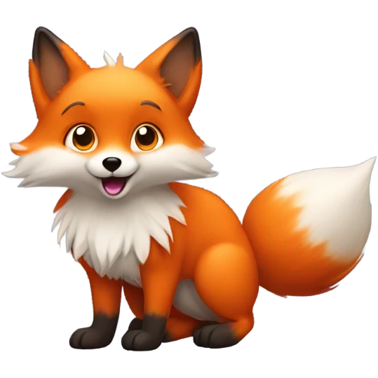 Cute fox emoji