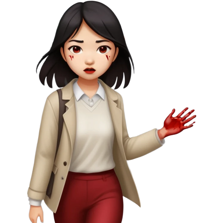 Asian girl walking into traffic and getting hit by car brutally  emoji