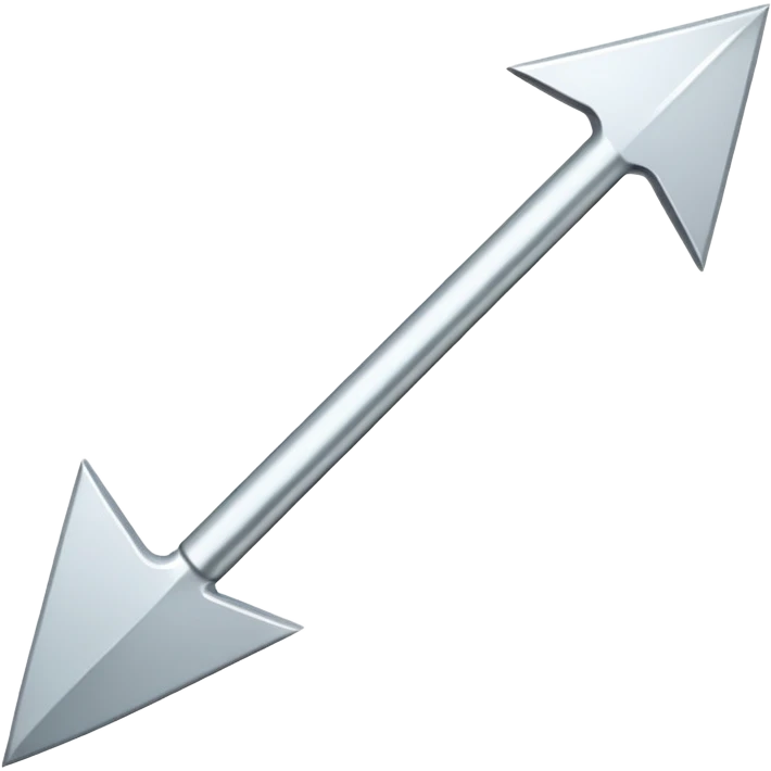 very simple white arrow pointing downwards, emoji