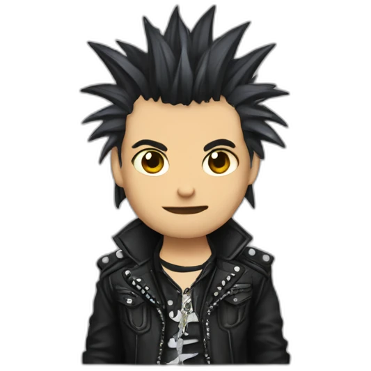 Punk gótico coleta emoji