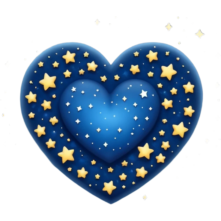 night sky heart emoji