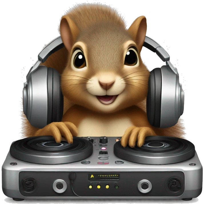 dj squirrel emoji