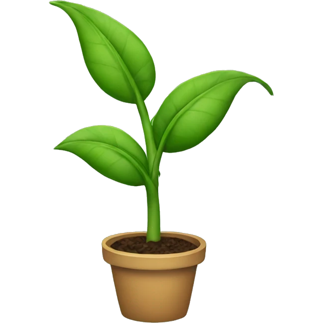 A plant emoji